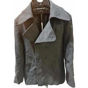 Shipley & Halmos Men’s Wool Peacoat Gray Size 38